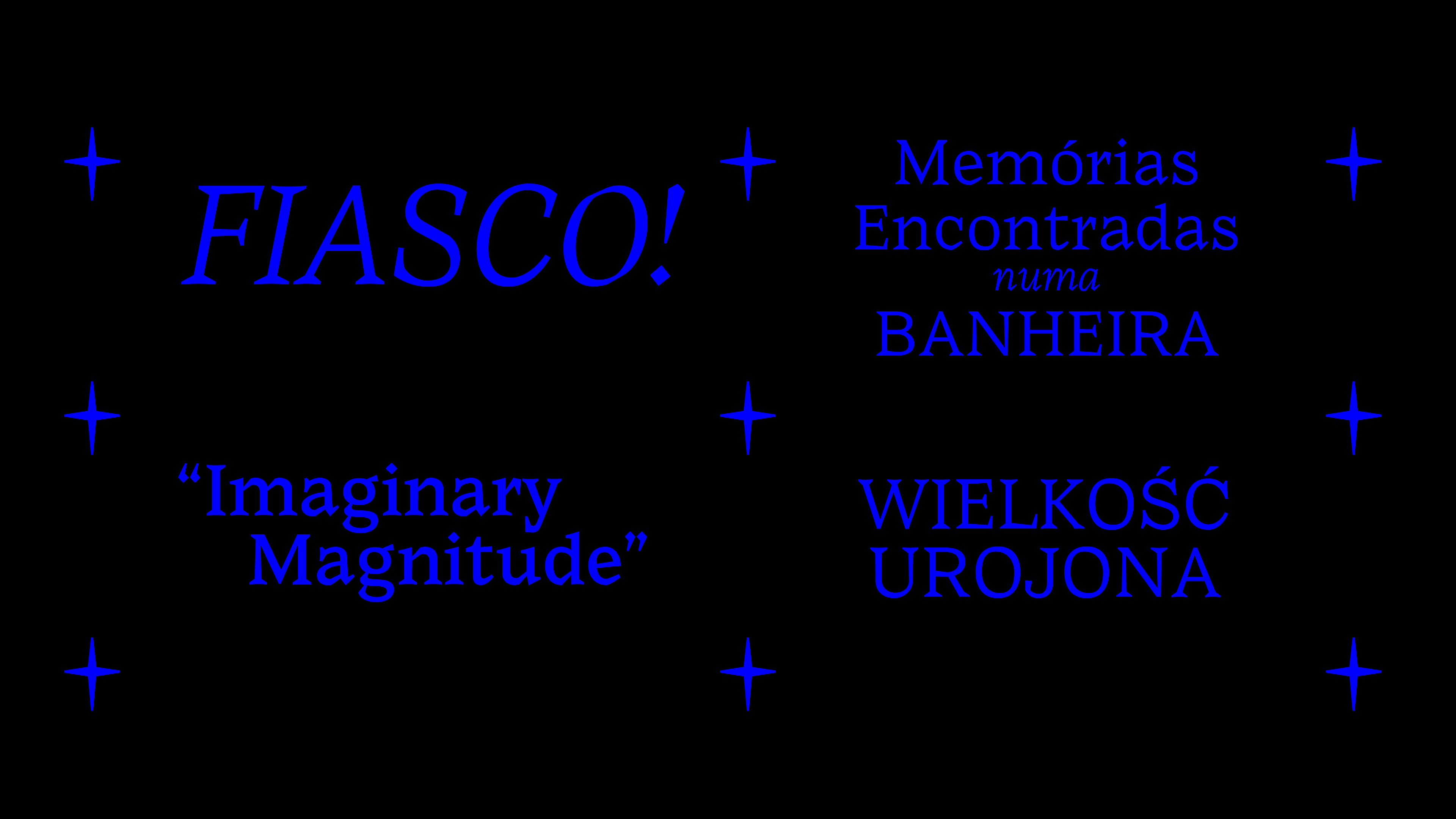 sample phrases in blue on black background